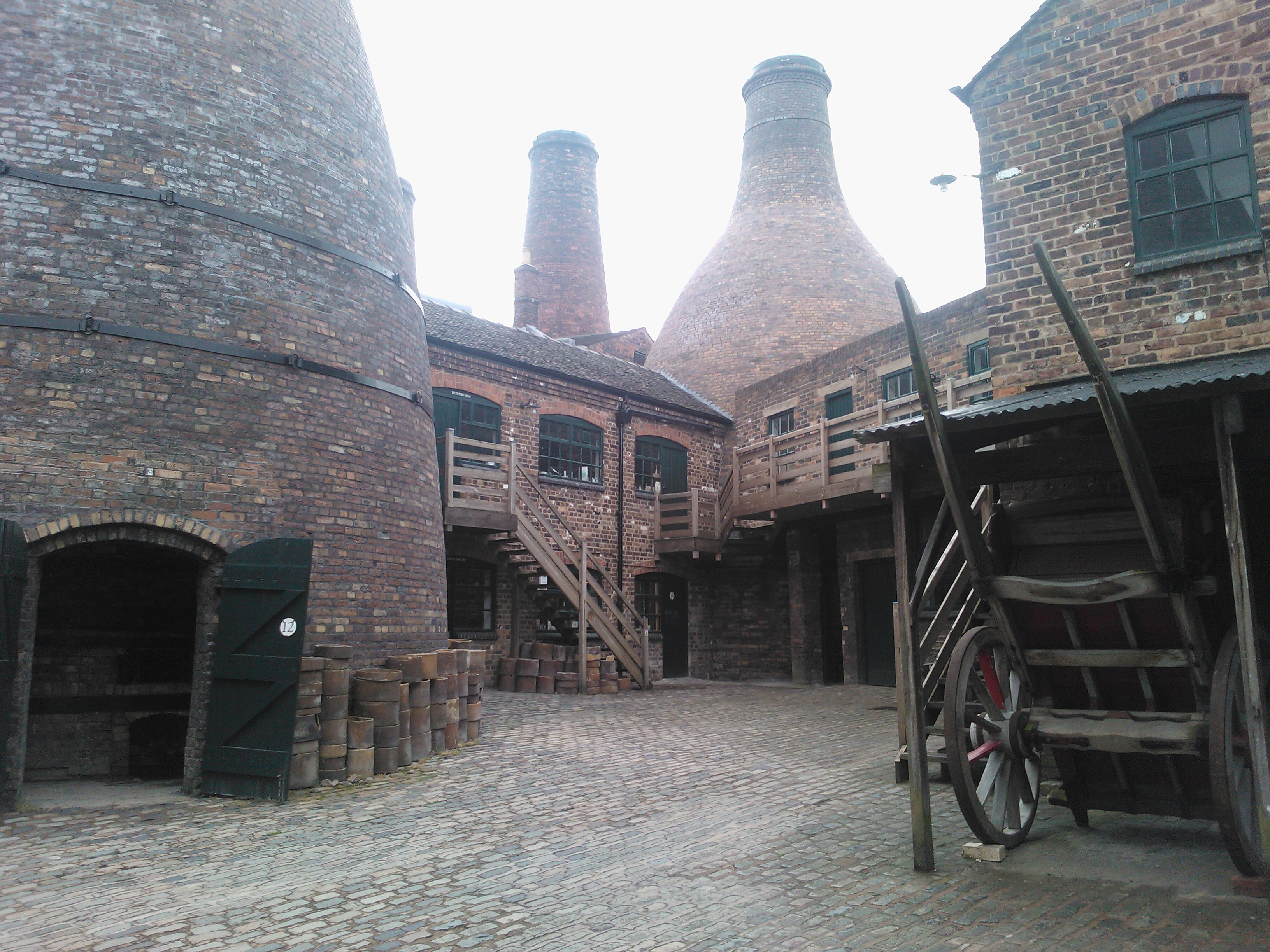 Workshops and yard - Gladstone pottery - Longton